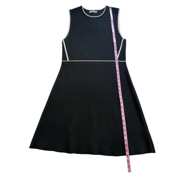 DEX Black Knit Fit and Flare Dress with Contrast White
Piping - Size XL - Picture 9 of 11